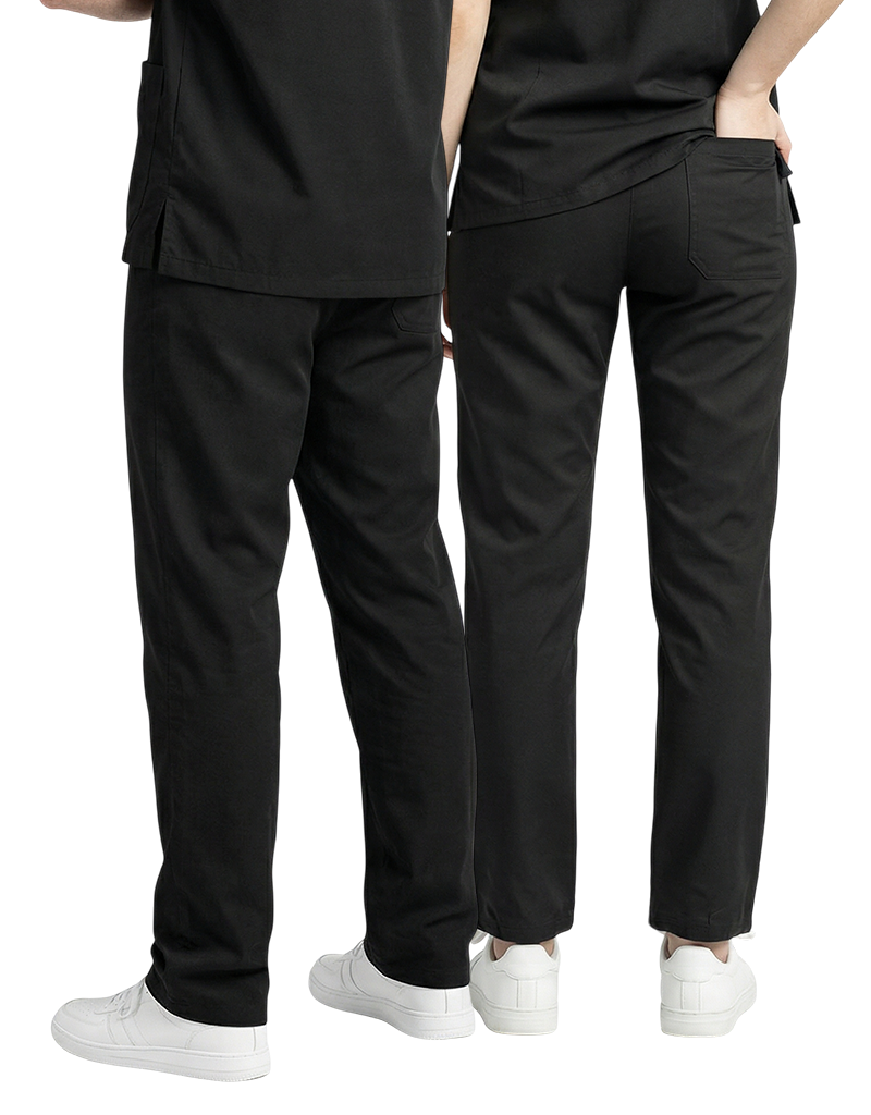 Black Unisex Scrub Pants
