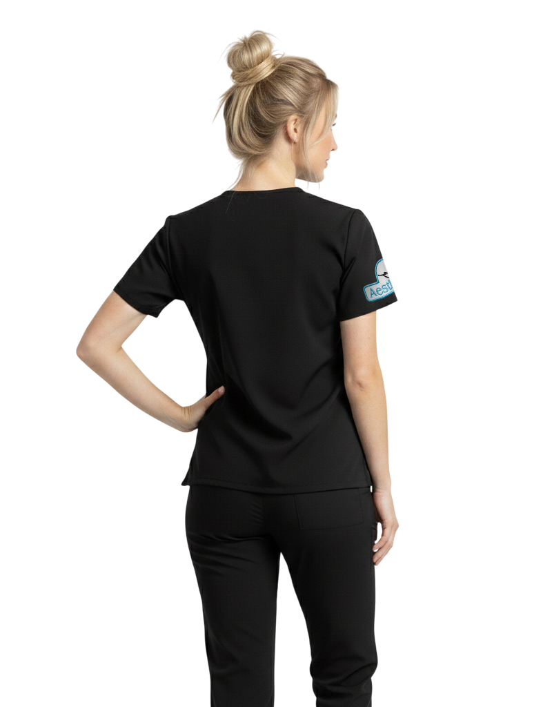 Euphoria - Black Unisex Scrub Top