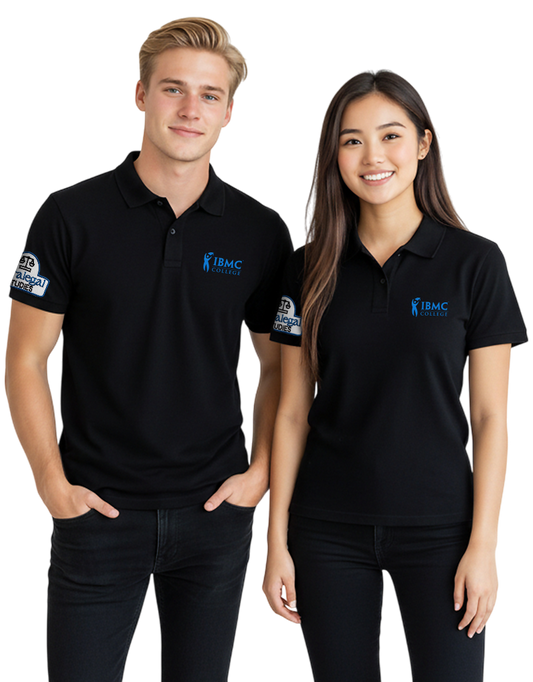 IBMC Black Unisex Polo Paralegal