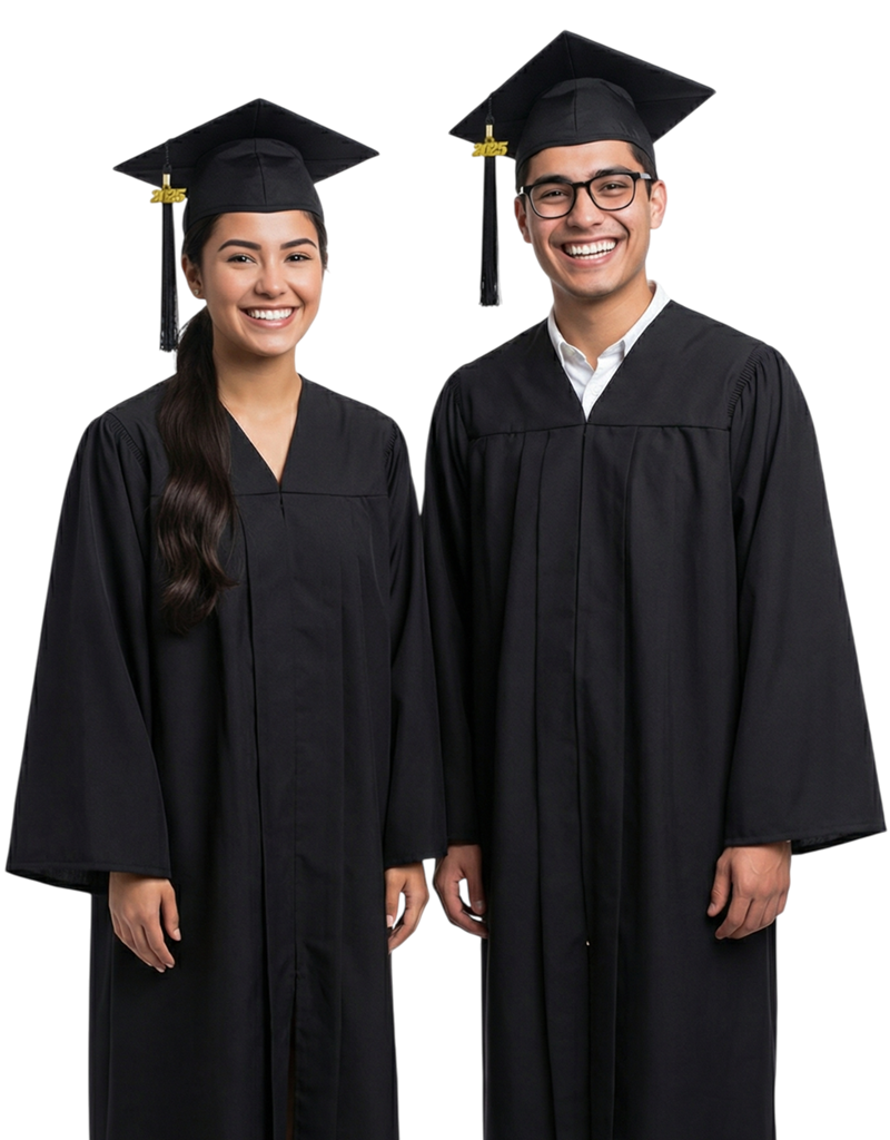 Traditional Graduation Cap and Gown