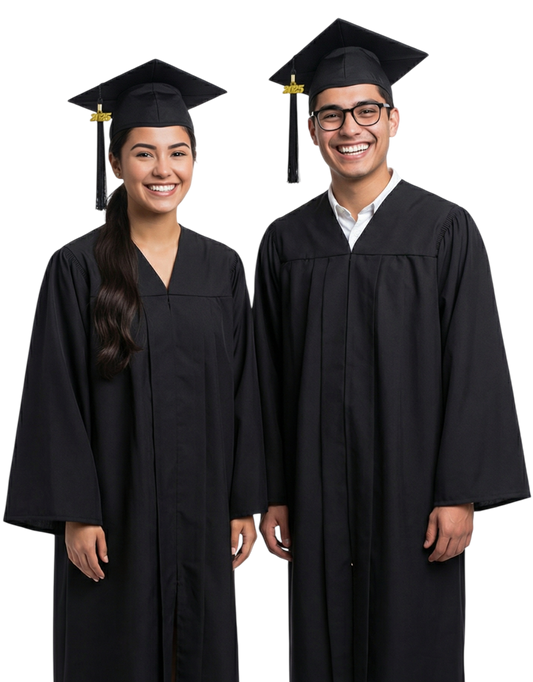 Traditional Graduation Cap and Gown