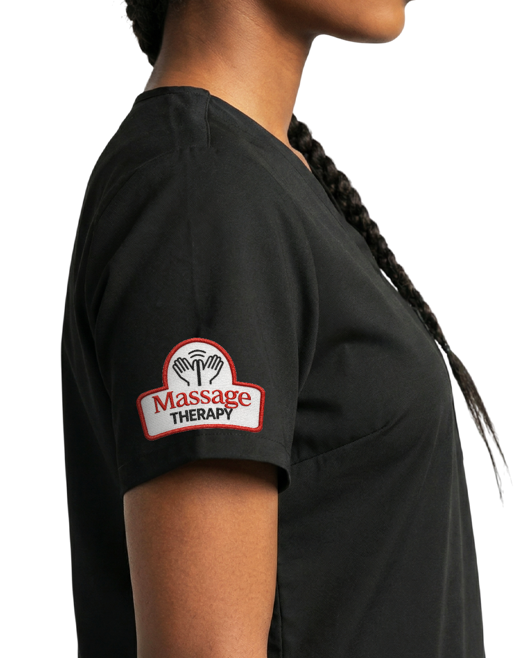 IntelliTec - Black Unisex Scrub Top