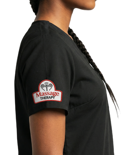 IntelliTec - Black Unisex Scrub Top