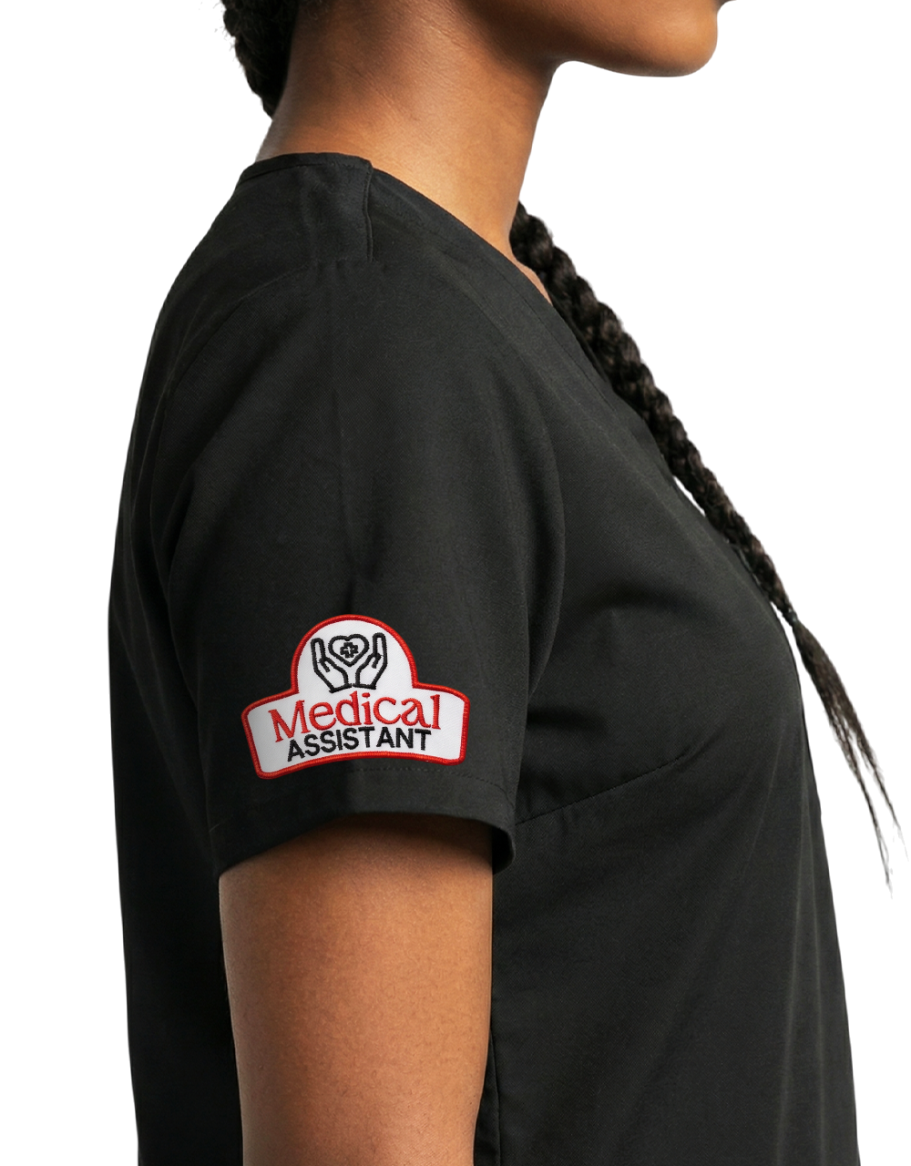 IntelliTec - Black Unisex Scrub Top