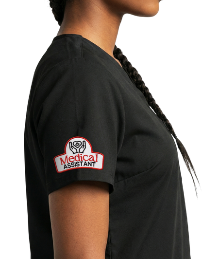 IntelliTec - Black Unisex Scrub Top